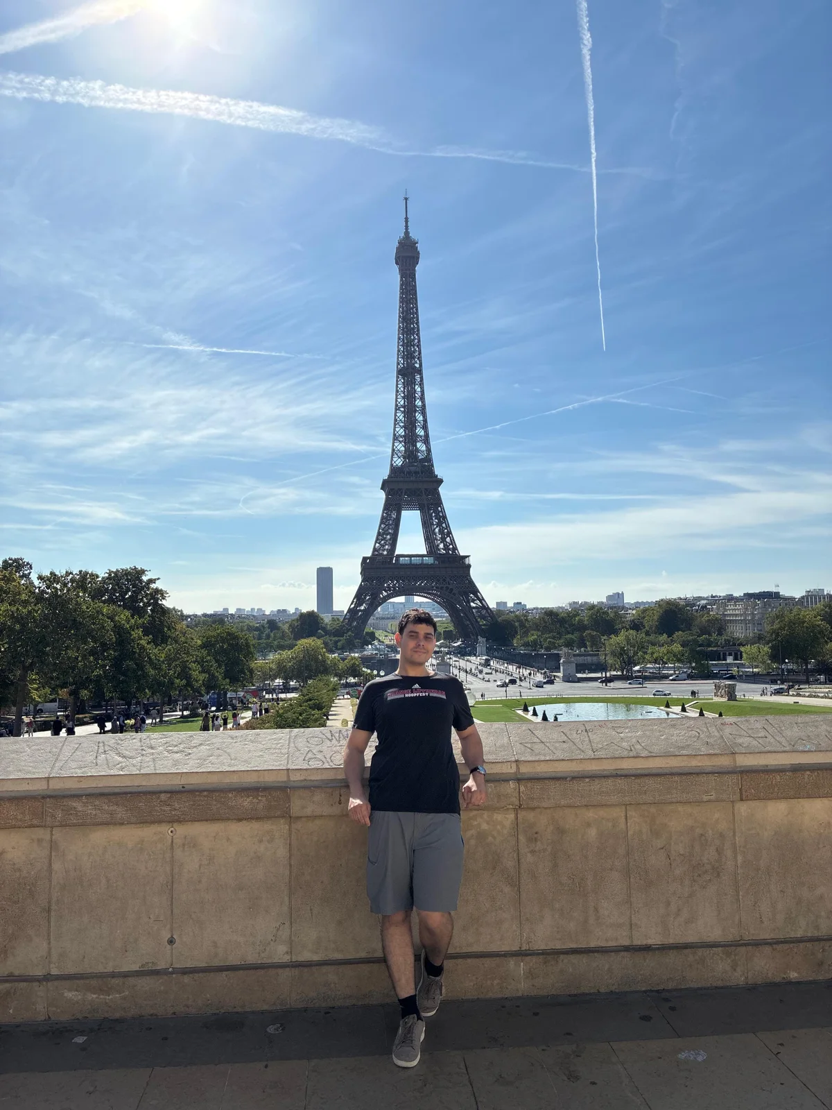 Marco Pegoraro at the Eiffel Tower
